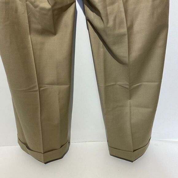 Nautica Women's Khaki Button Zip Wool Chino Pants Size 36 - Picture 6 of 11